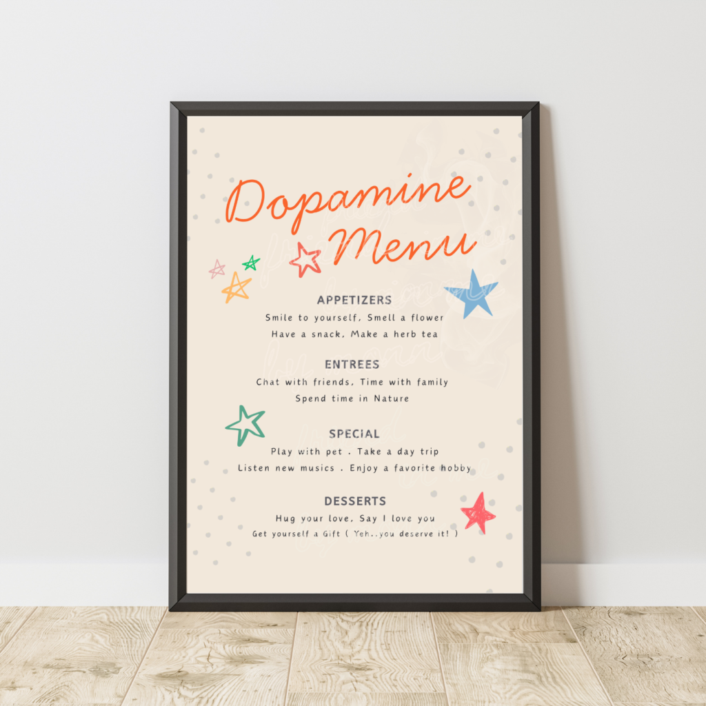Dopamine Menu poster