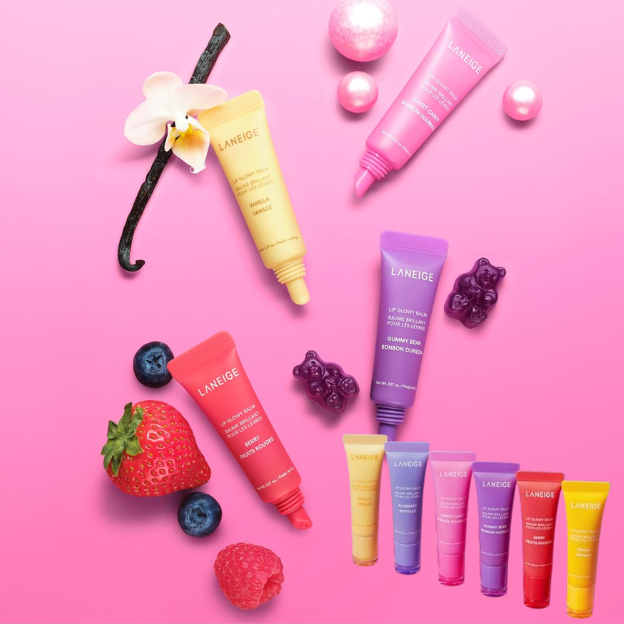 LANEIGE Lip Glowy Balm: Sheer Tinted Lip Moisturizer with Shea Butter