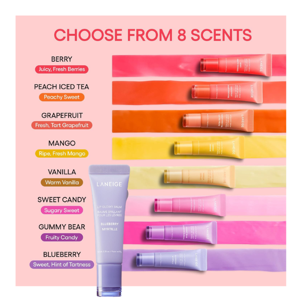 LINEAGE Lip Glowy Balm: Sheer Tinted Lip Moisturizer with Shea Butter