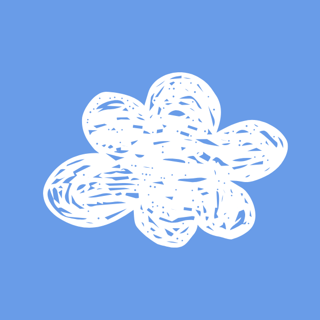 blue cloud icon - cute graphic for funfinds