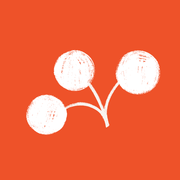 Flower icon - colorful drawing