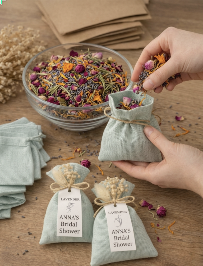 diy botanical aromatic pouches