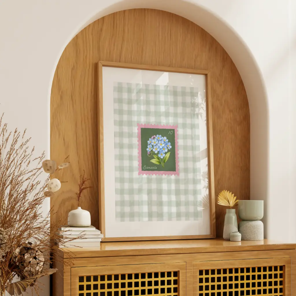 Personalized Art woodframeroomtable