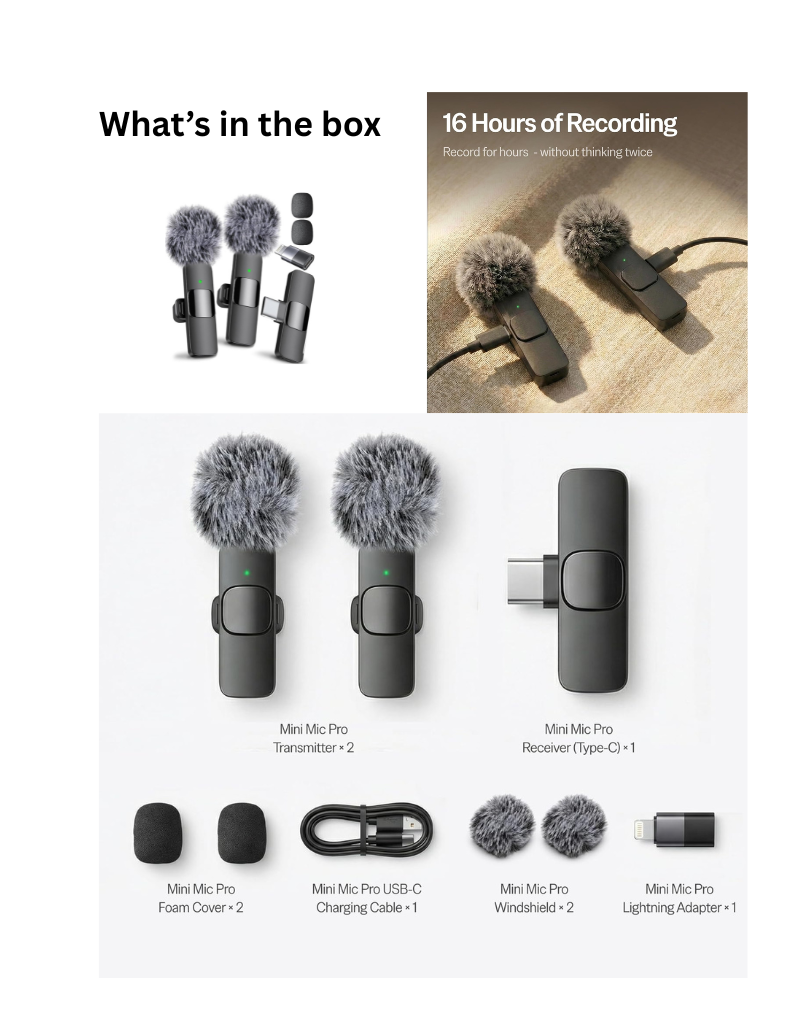 DJI Mini Microphone: Mini Mic Pro is the wireless microphone