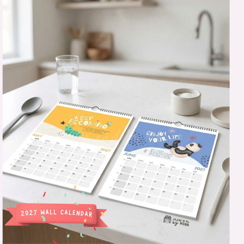 2027 wall calendar Animal slow life